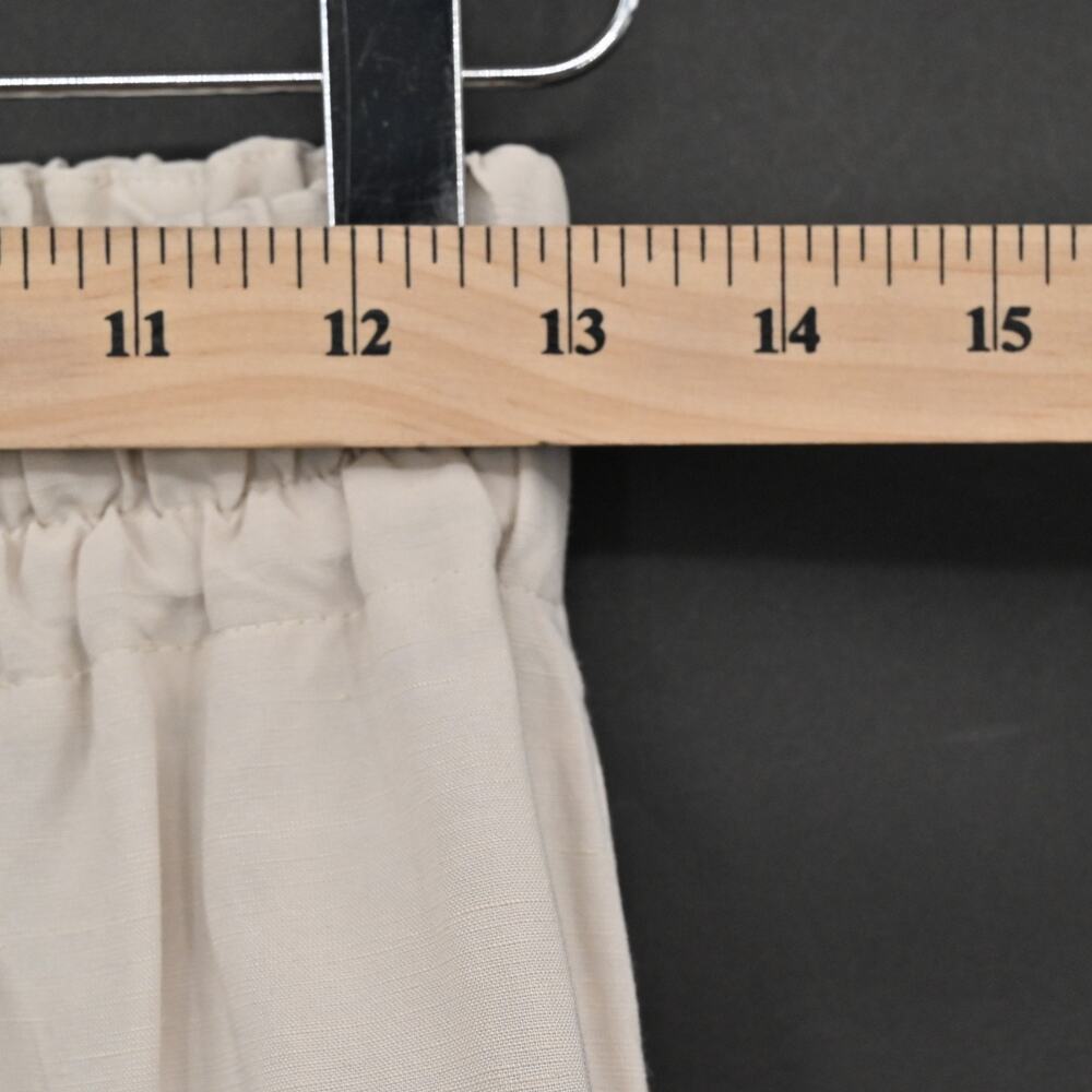 BARBARA ALVISI Womens Wide Leg Pants Size XS Linen Drawstring Minimalist Italy - Picture 3 of 12